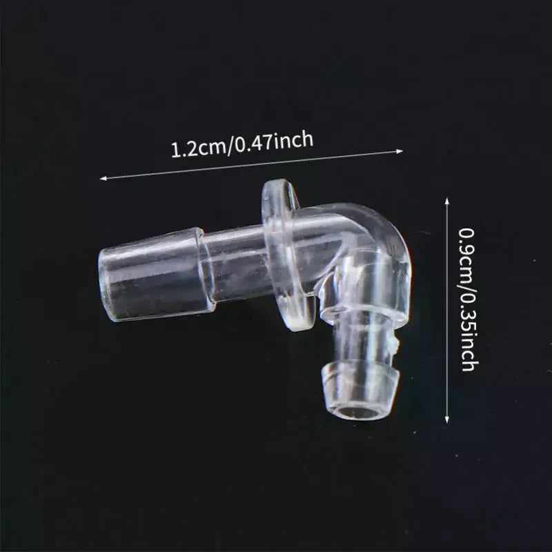 10-Pack Hearing Aid Tubing Connectors | Transparent Eartip Adaptor Hearing Aid Accessories QXL