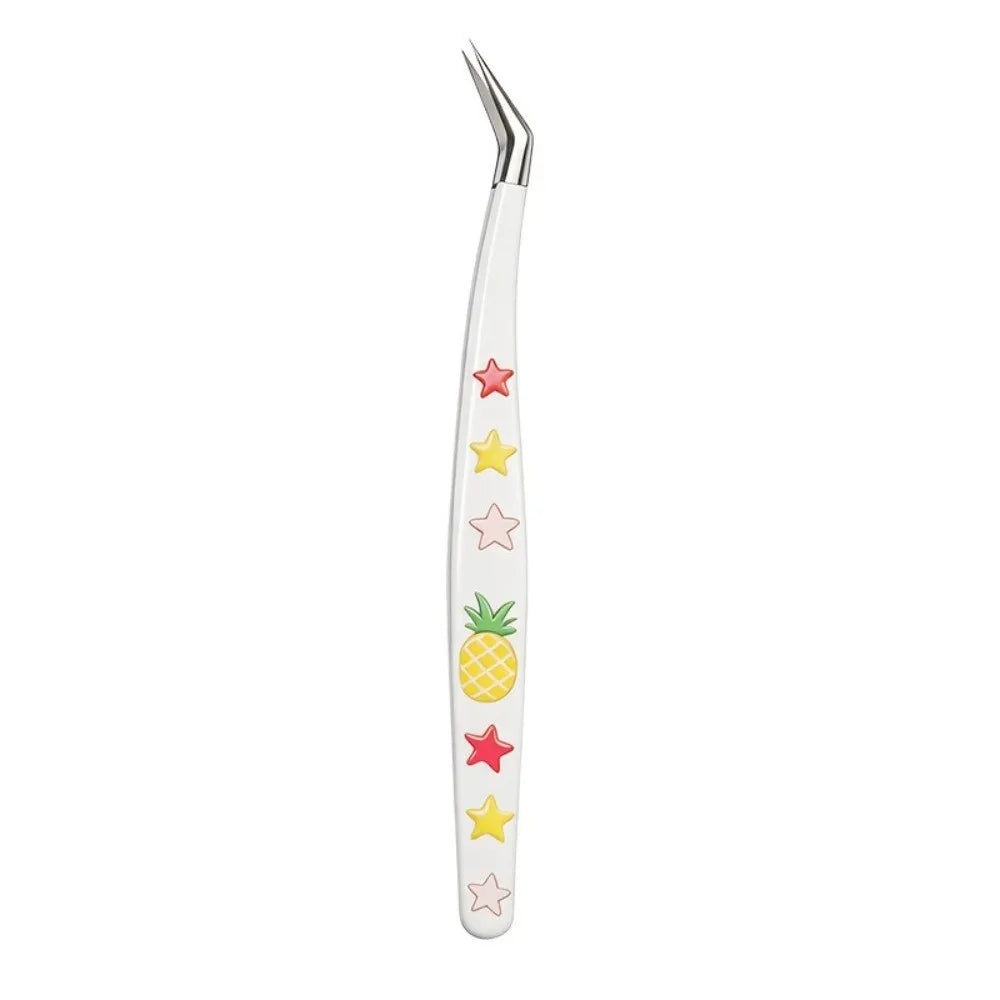 Precision Sticker Tweezers | Curved Tip Stainless Steel Craft Craft Tweezers QXL