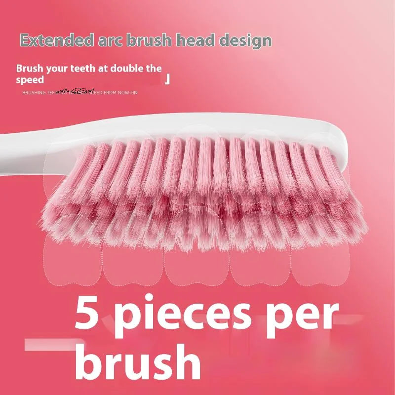 Long-Head Soft Bristle Adult Toothbrush | 1 or 3 Pack Adult Toothbrush QXL