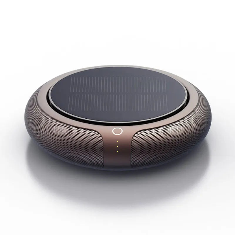 Solar Car Air Purifier HEPA Filter | 3-Speed & Aromatherapy Car Air Purifier QXL Mocha Gold Set