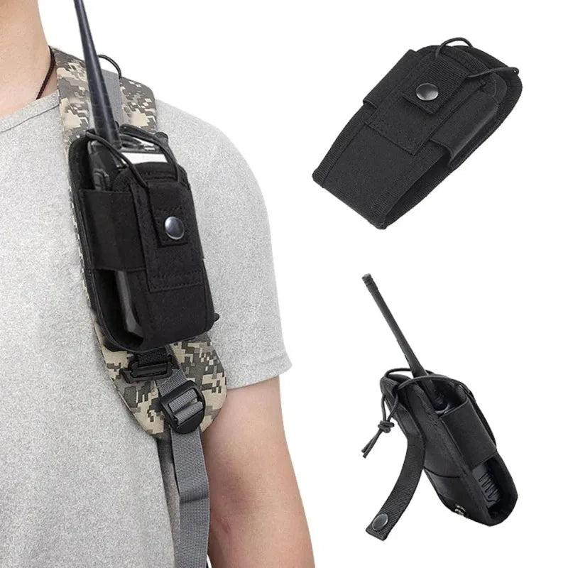 Tactical MOLLE Radio Pouch | Walkie Talkie Holster Waist Bag Tactical Radio Pouch QXL