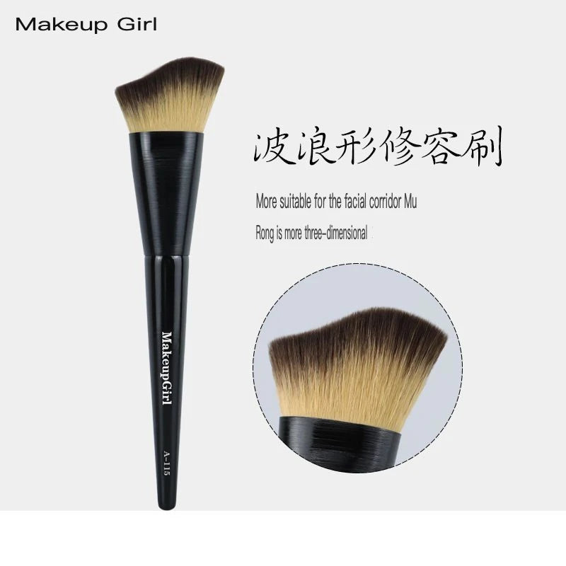Wave Angled Contour Brush | Beginner Face Sculpting Tool Contour Makeup Brush QXL