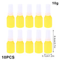 10-Pack Refillable Dry Powder Spray Bottles | Travel Atomizer Powder Spray Bottle QXL 10g Yellow