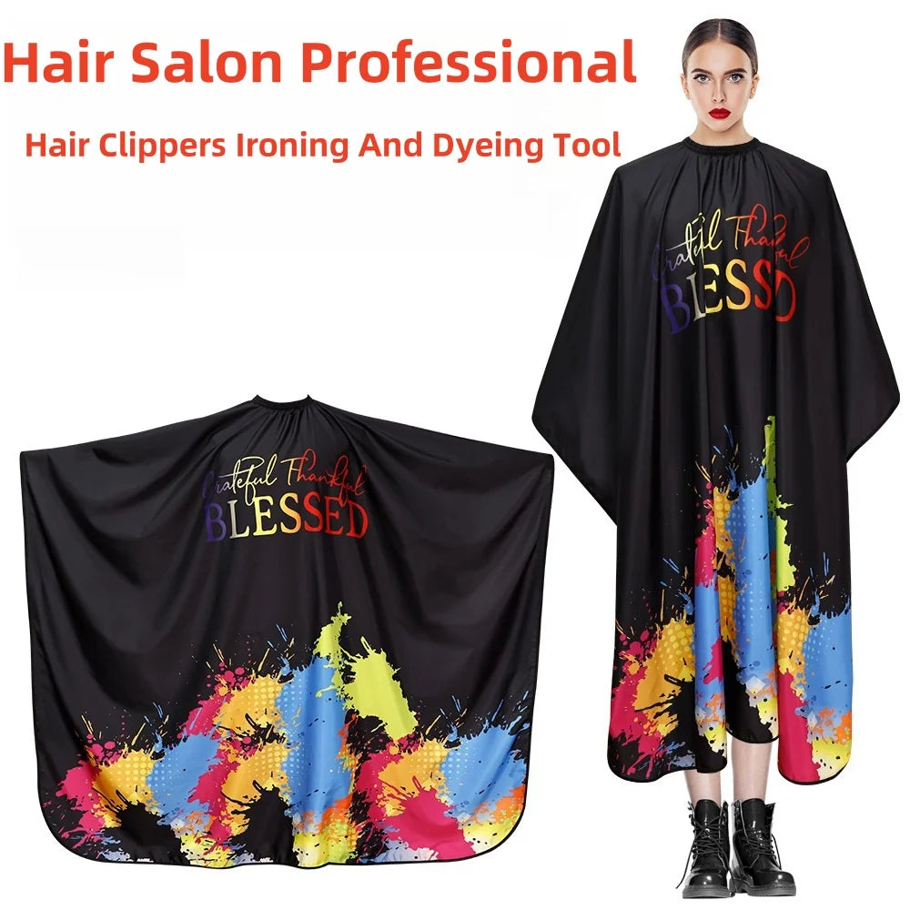 Doodle Camo Barber Cape | Anti-Static Hair Cutting Apron Barber Salon Cape QXL