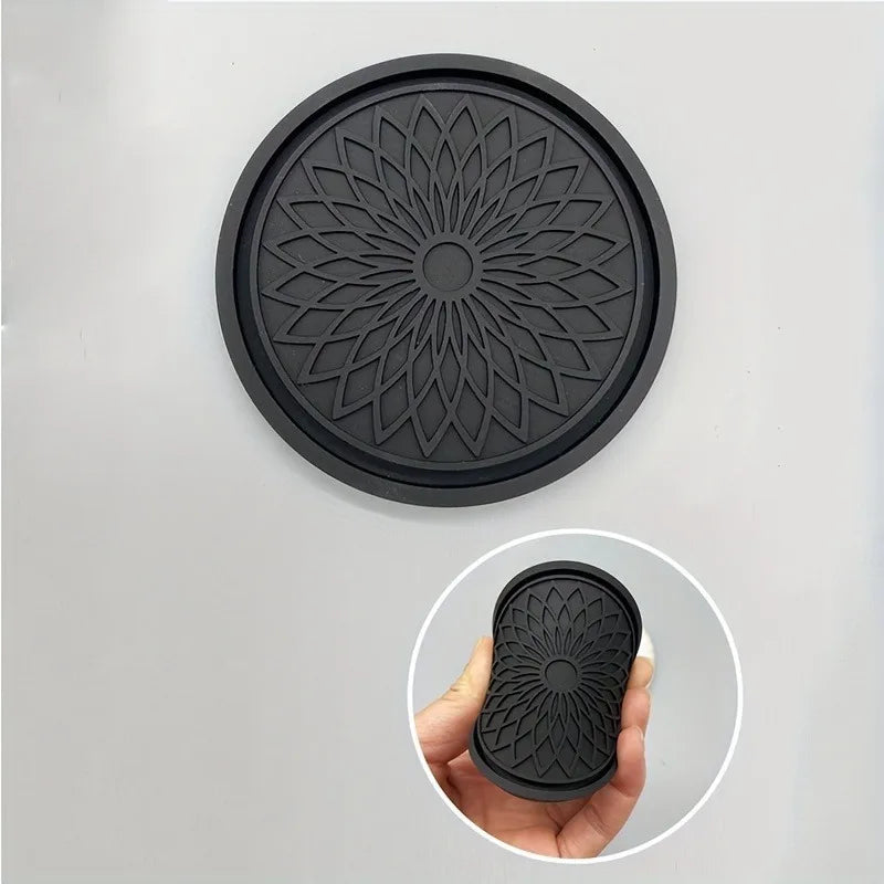 2-Pack Floral Car Cup Holder Coasters | Anti-Slip Pad Car Cup Holder Coaster QXL