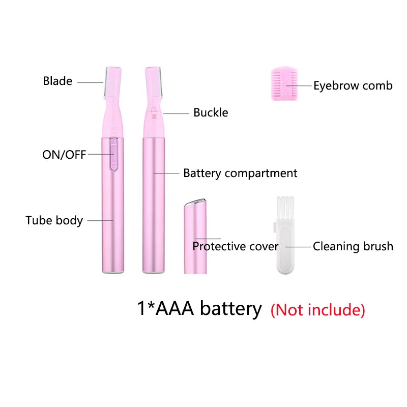 Electric Eyebrow Trimmer & Mini Facial Hair Remover Shaver Electric Hair Trimmer QXL