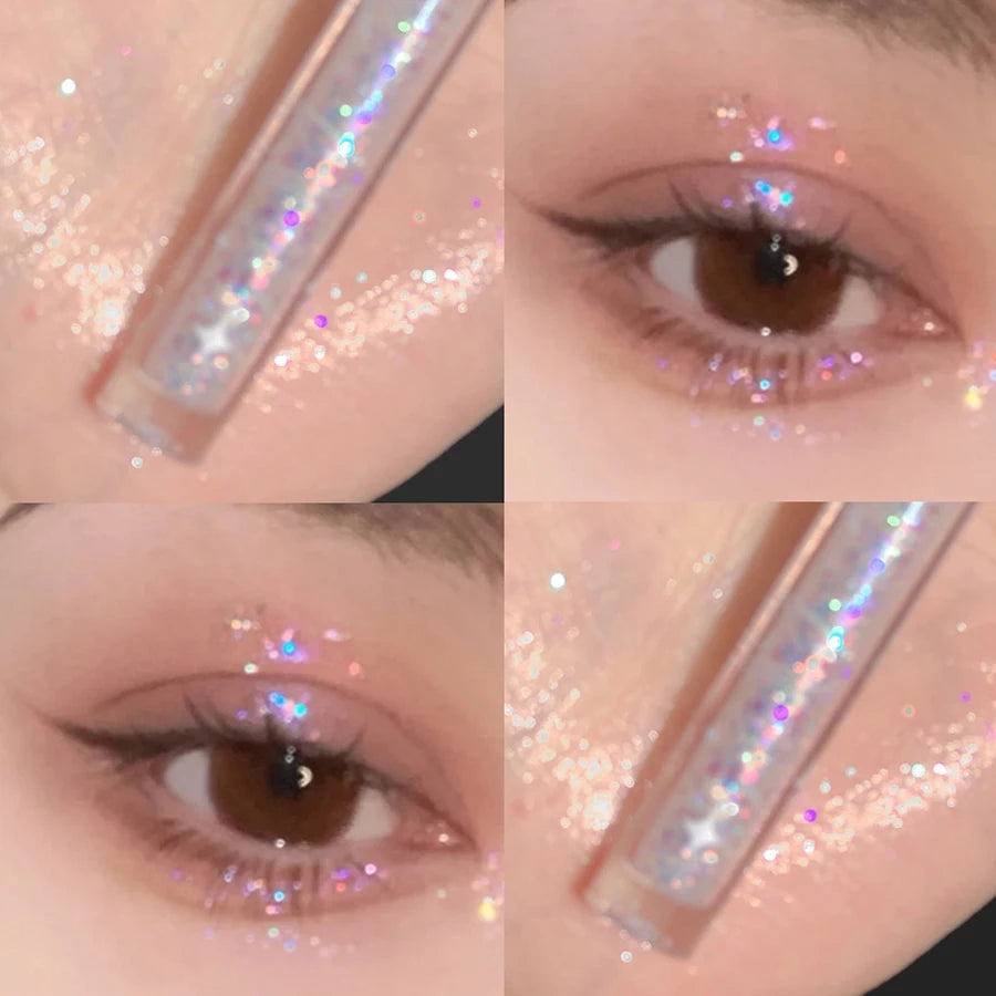 MAXFINE Liquid Eyeshadow | High Pigment Pearl Glitter Liquid Eyeshadow QXL 02