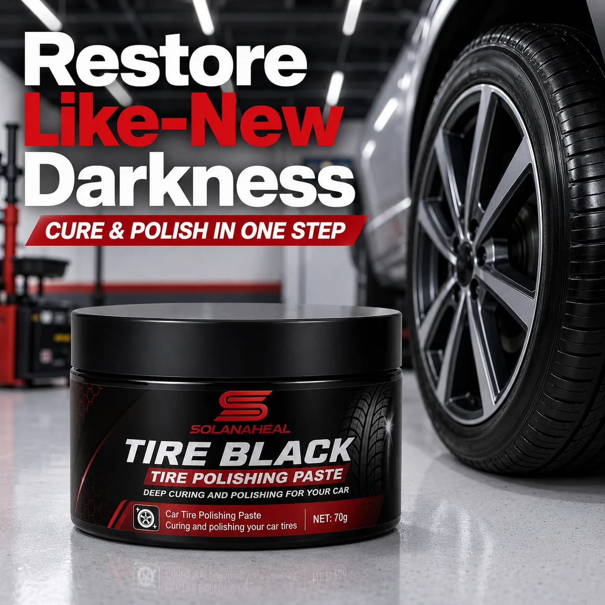 Tire Blackening Polishing Paste | UV Shield & Restore Tire Polishing Paste QXL Default Title