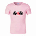 Quick Dry Moisture Wicking Unisex Gym T-Shirt | Short Sleeve Athletic Training Shirt QXL A Pink L