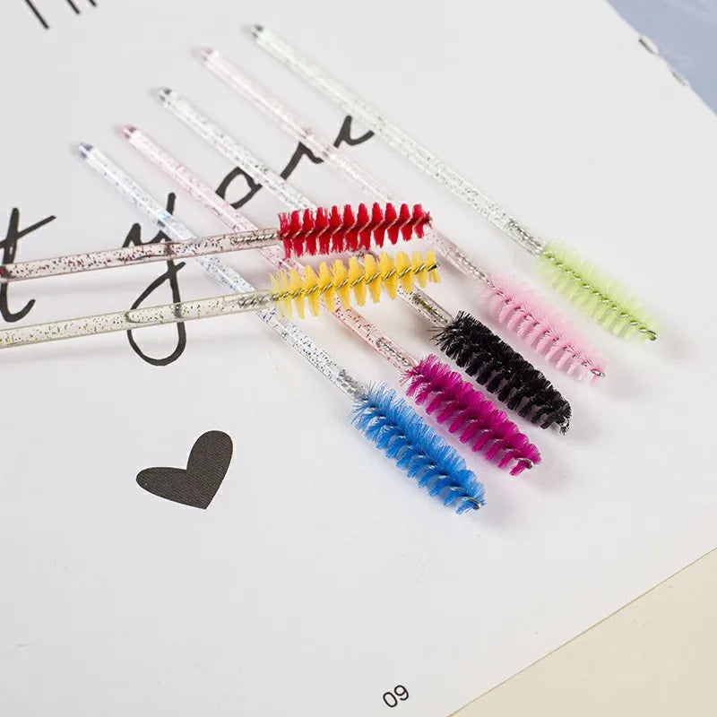 Disposable Mascara Wands & Eyebrow Spoolie Brushes Set Disposable Spoolie Brushes QXL