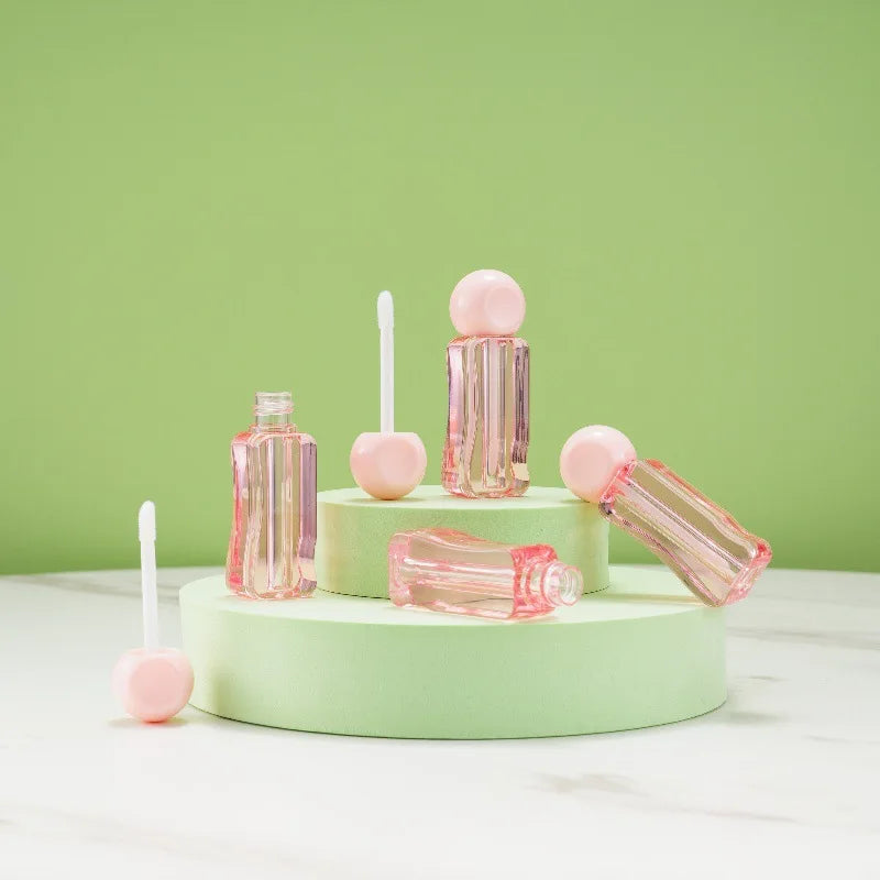 3ml Wavy Pink Empty Lip Gloss Tubes | DIY Lip Oil Containers Lip Gloss Containers QXL