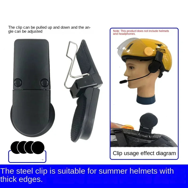 Motorcycle Helmet Bluetooth Headset Clamp | Steel & Plastic Clip Helmet Headset Clamp QXL
