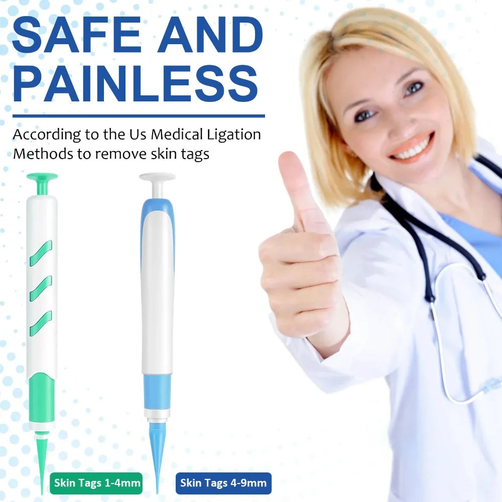 2-in-1 Auto Skin Tag Removal Kit | 60 Bands, 1–9mm Skin Tag Removal Kit QXL