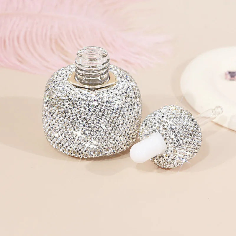 30ml Diamond Glass Essential Oil Bottle | Luxury Refillable Glass Dropper Bottle QXL