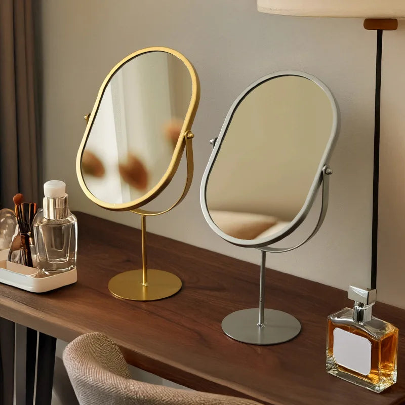 Oval Wrought Iron Makeup Mirror | Desktop Vanity Mirror Vanity Makeup Mirror QXL