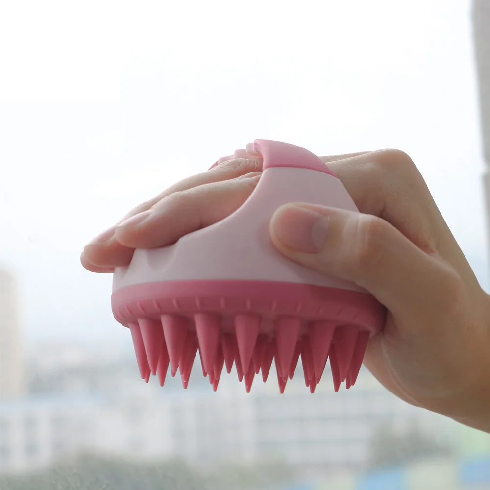Silicone Scalp Massage Brush | Shampoo Hair Washing Tool Scalp Massage Brush QXL