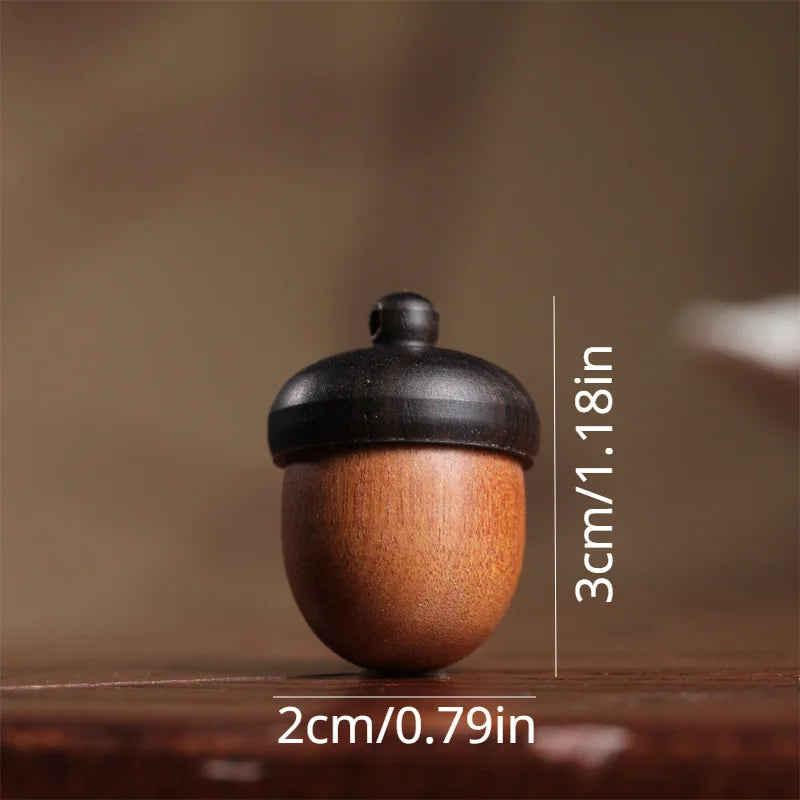 Wooden Acorn Wishing Bottle Keychain | DIY Pendant Charm Keychain Pendant Charm QXL 1pc