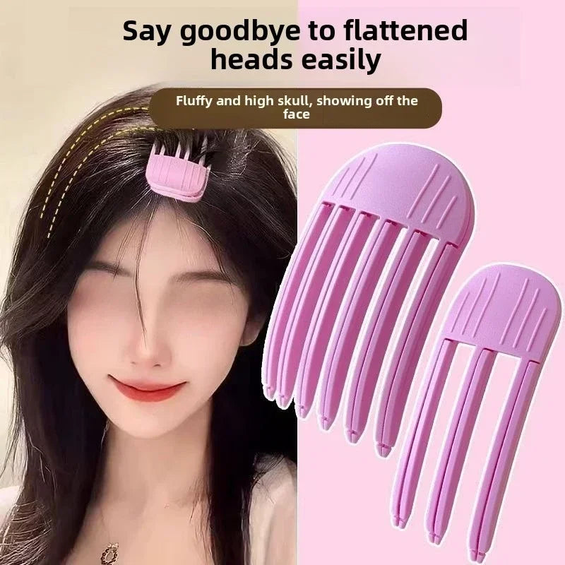 2-Pack Lazy Hair Root Styling Clips | Skull Top Comb Hair Styling Clip QXL