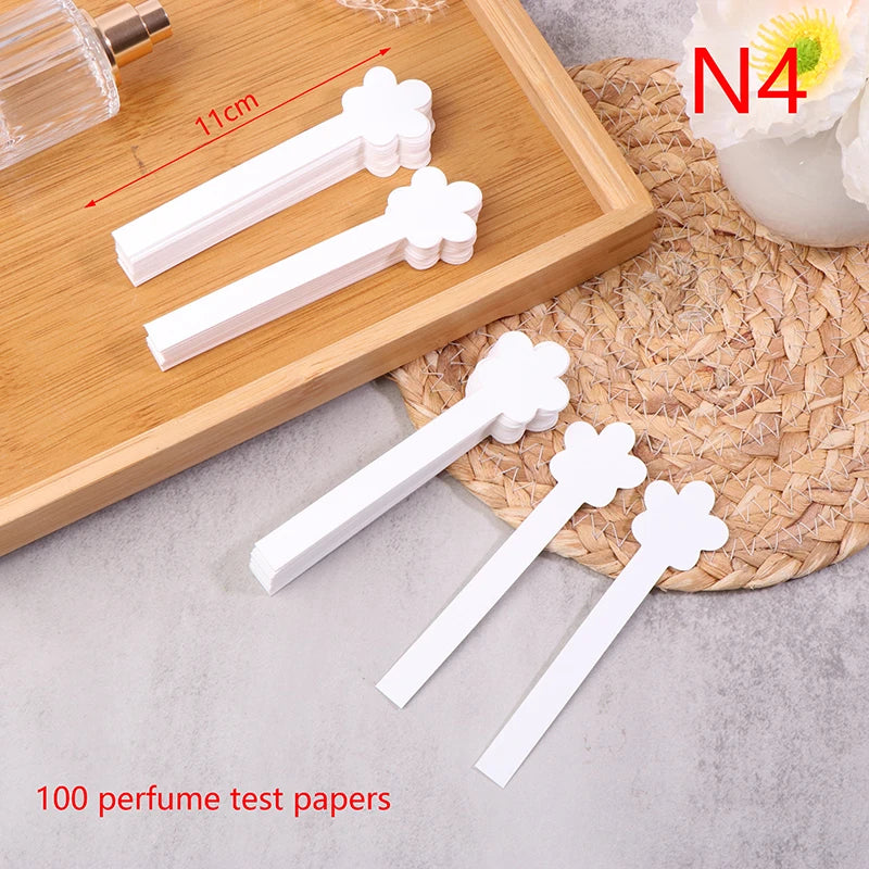 100-Pack Flower Shape Perfume & Essential Oil Test Strips Fragrance Test Strips QXL 4