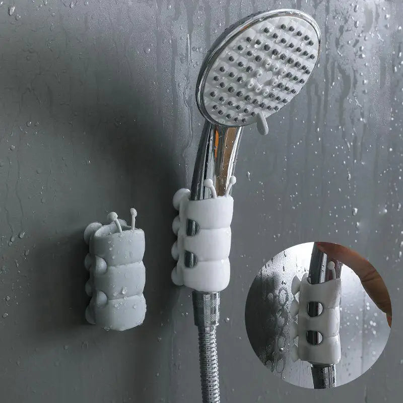 Adjustable Silicone Shower Head Holder | Suction Cup Mount Shower Head Holder QXL