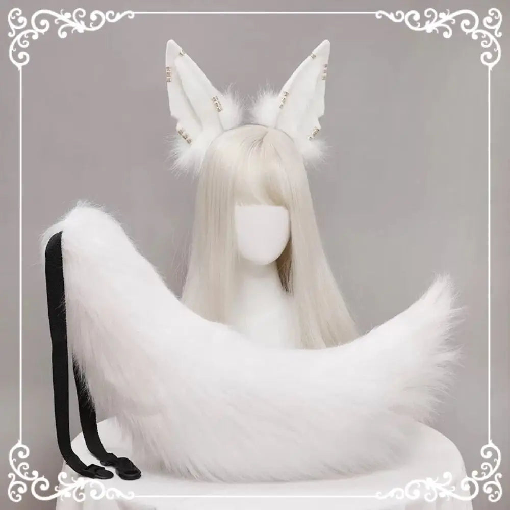 Wolf Ears Furry Cosplay Headband | Animal Costume Hairband Cosplay Headband QXL