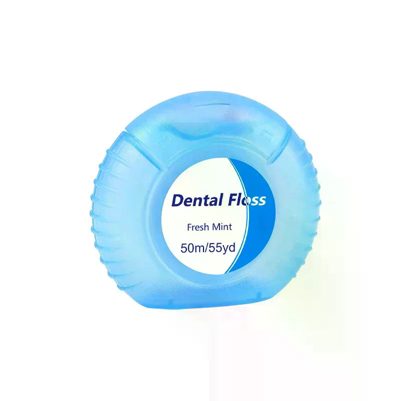 Shmacax 50m Mint Waxed Dental Floss | Nylon Floss Roll Dental Floss QXL