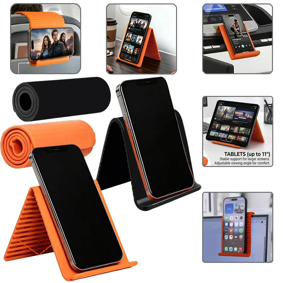 Flexible Silicone Phone Holder | Multi-Angle Foldable Stand Phone Stand QXL