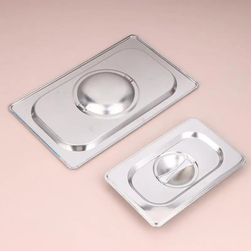 Stainless Steel Food Pan Lids | Notched Steam Table Covers Food Pan Lid QXL