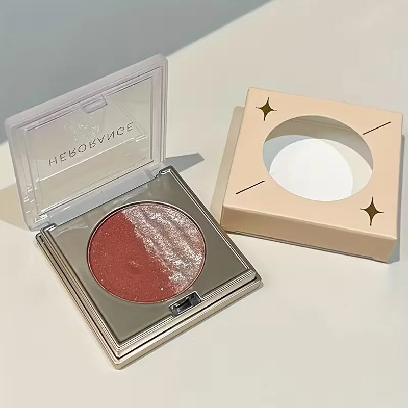 Dual-Color Highlighter & Contour Palette | Pink & Gold Glow Highlighter Palette QXL