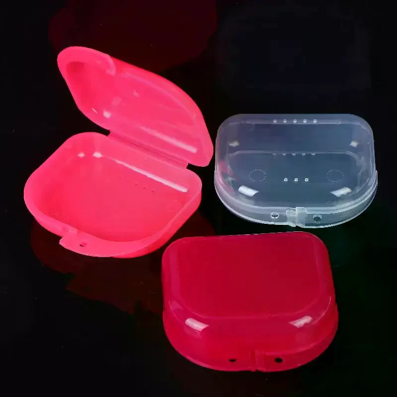 Denture Retainer Storage Box | Vented Plastic Case Dental Appliance Case QXL