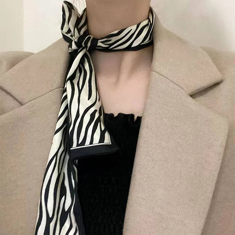 Women's Polka Dot Narrow Scarf 190cm | Headband, Bag Tie & Choker