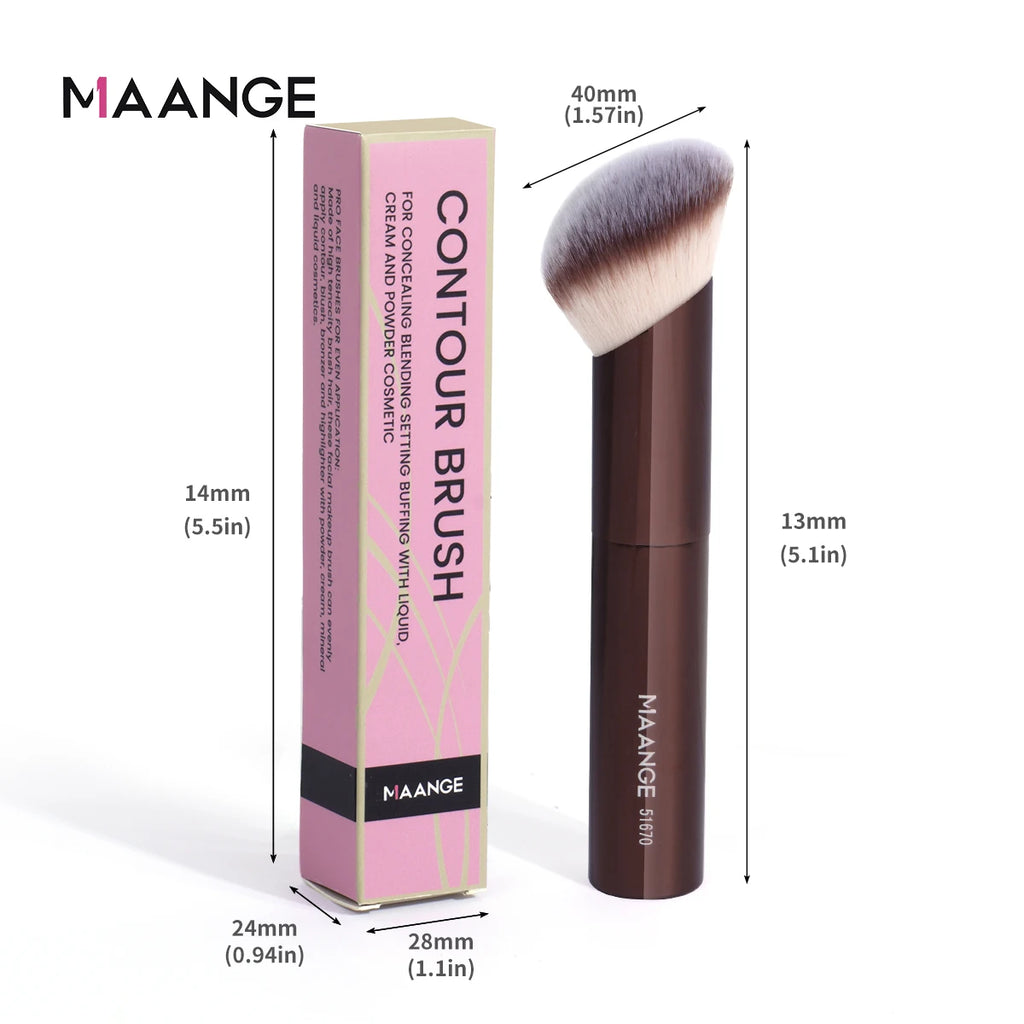 MAANGE Angled Foundation & Concealer Buffing Makeup Brush Angled Makeup Brush QXL