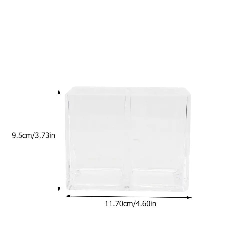 2-Pack Acrylic Brush Holder & Desktop Pen Organizer Desktop Brush Organizer QXL