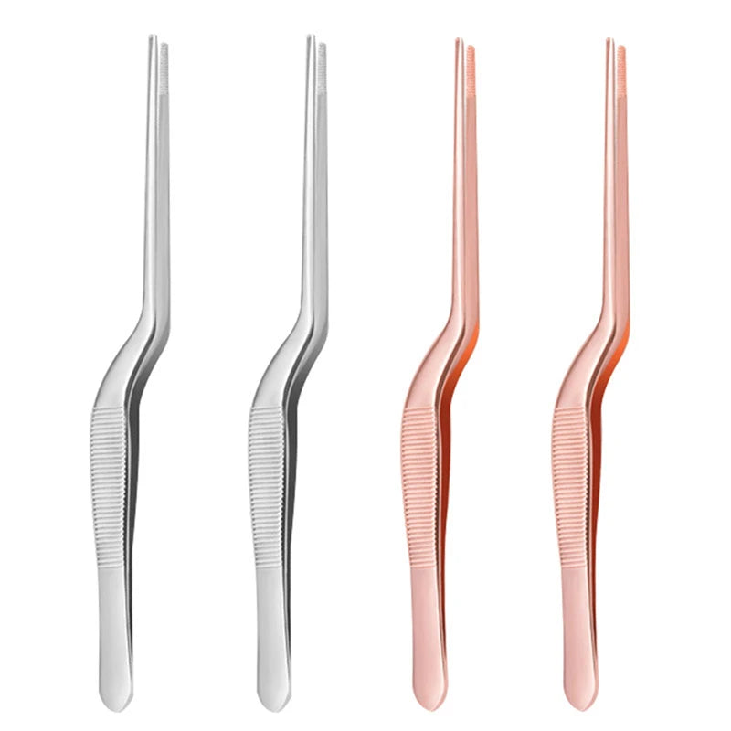 Angled Earwax Removal Forceps | Stainless Steel Ear Tweezer Ear Cleaning Forceps QXL