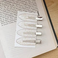 Seamless No-Bend Hair Clips | Side Bang Barrettes 2/4 Pack Hair Clips QXL No.8 4Pcs