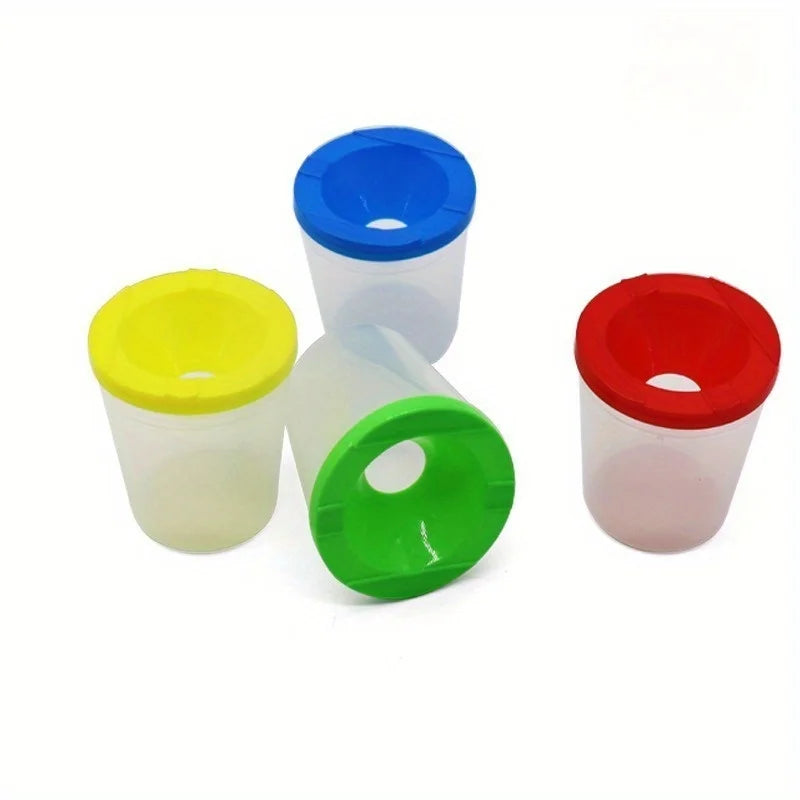 4-Pack Kids Paint Brush Wash Cups | Art & Watercolor Set Art Brush Wash Cup QXL 4pcs