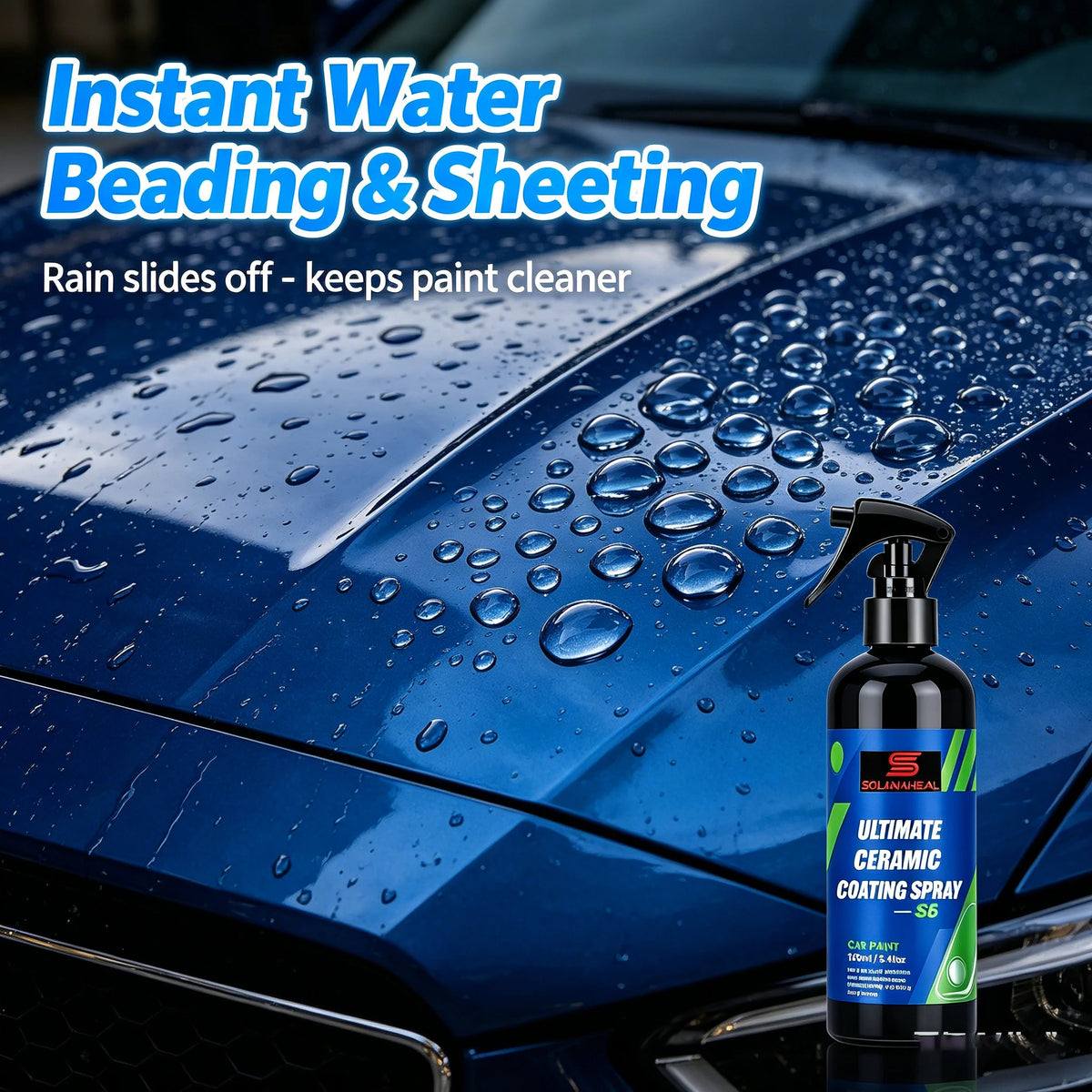 Ceramic Coating Spray S6 150ml | Hydrophobic Car Paint Sealant Ceramic Car Coating QXL