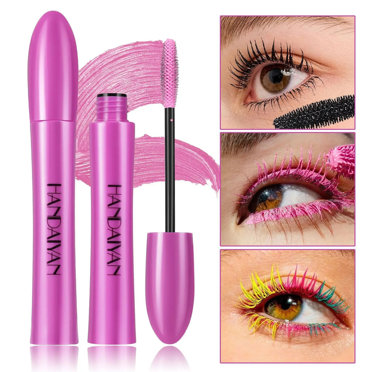 Handaiyan Color Mascara | Waterproof, Volumizing, 10 Shades Color Mascara QXL