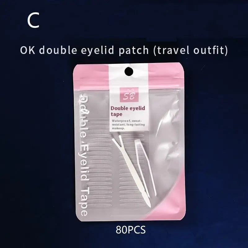40/80pc Sleep Double Eyelid Stickers | Invisible Waterproof Eyelid Tape Stickers QXL C