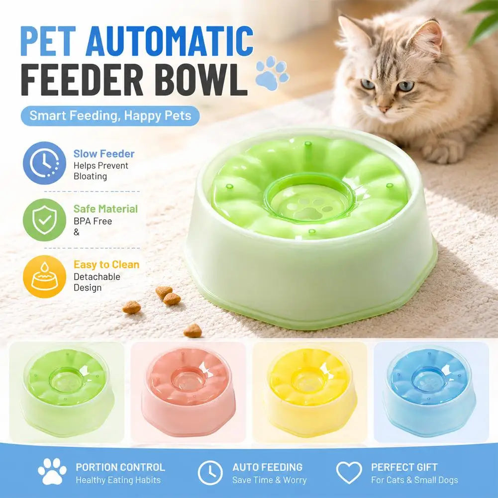 Floating Dog Water Bowl | Slow Feeder No-Slip Dispenser Pet Water Bowl QXL