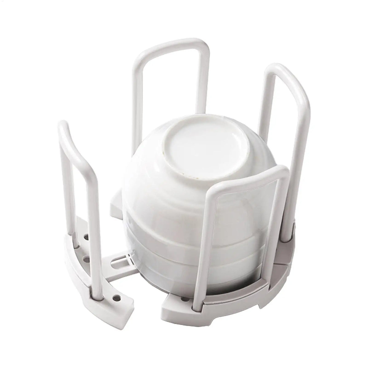 Telescopic Bowl & Plate Holder | Adjustable Kitchen Rack Kitchen Dish Rack QXL