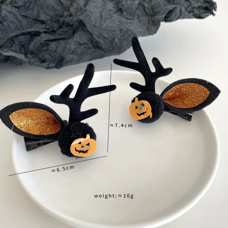 Halloween Hair Clips – Ghost, Pumpkin, Bat & Witch Set of 8 Halloween Hair Clips QXL style 5