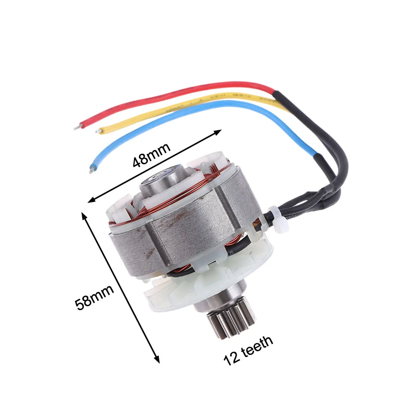 21V Brushless Lawn Mower Motor Assembly | 12-Tooth Rotor Lawn Mower Motor Part QXL one size