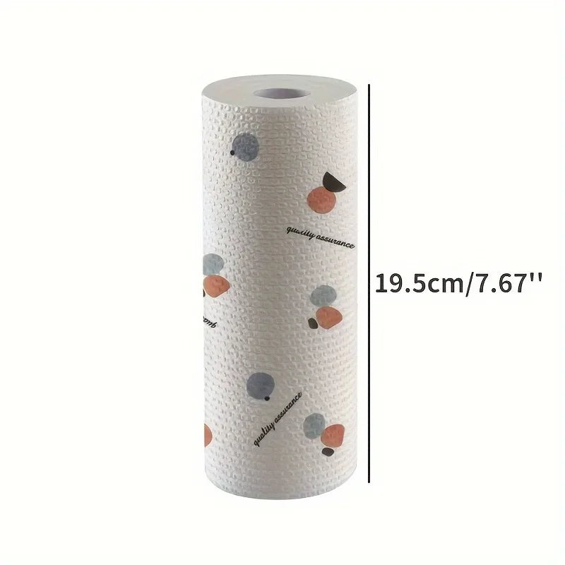 50-Sheet Reusable Microfiber Kitchen Cleaning Cloths Roll Kitchen Cleaning Cloth QXL