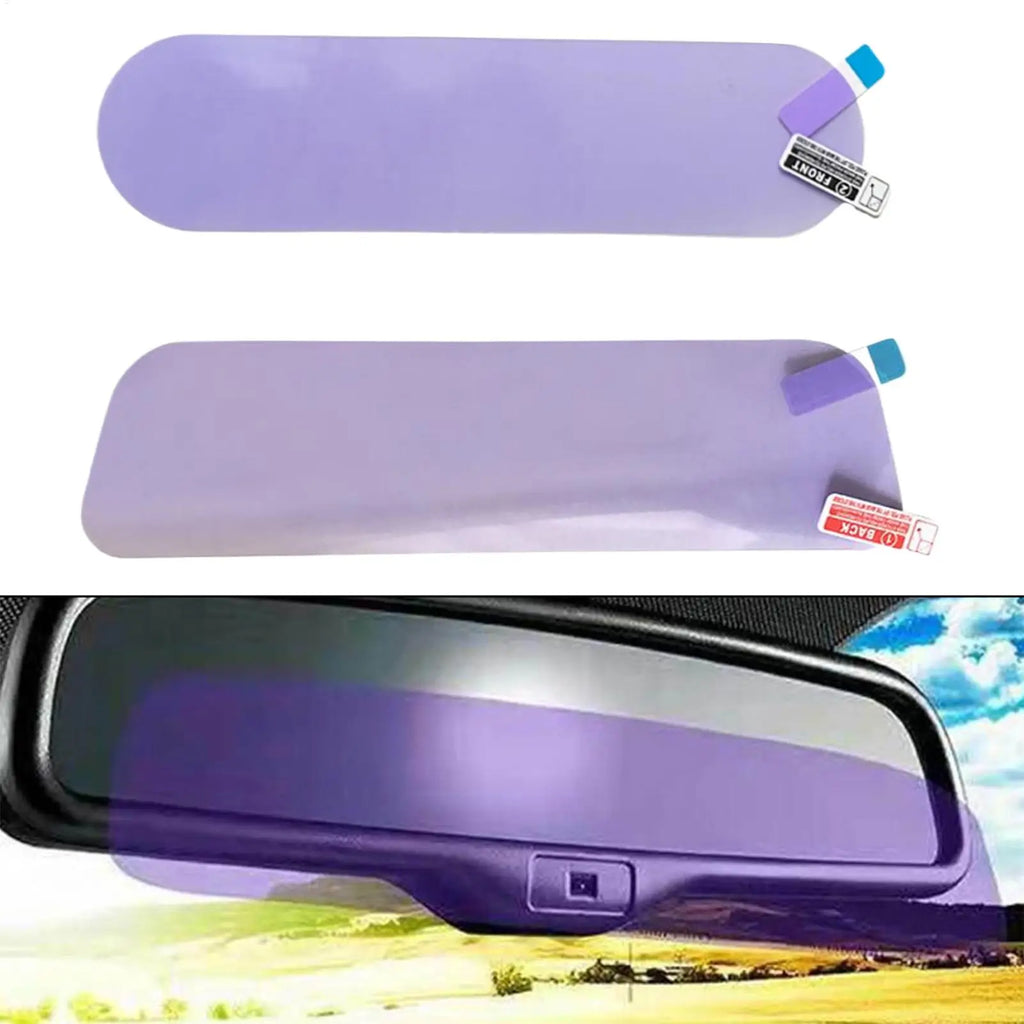 Car Rearview Mirror Anti-Glare Film | PET Protective Sticker Mirror Protective Film QXL
