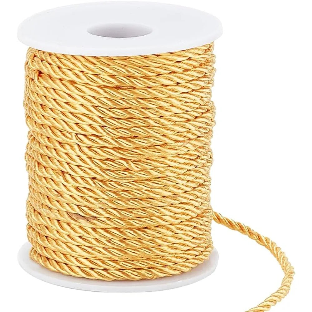 32 Yards 3mm Twisted Polyester Cord Trim | Crafts & Décor Rope Decorative Cord Trim QXL