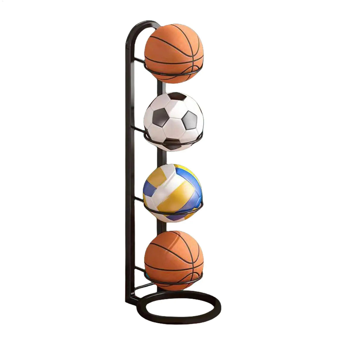 Multi-Layer Cast Iron Ball Storage Rack | Wall-Mount Stand Ball Storage Rack QXL