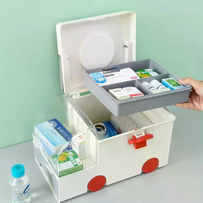 Large Capacity Household Medicine Storage Box & Organizer Medicine Storage Box QXL