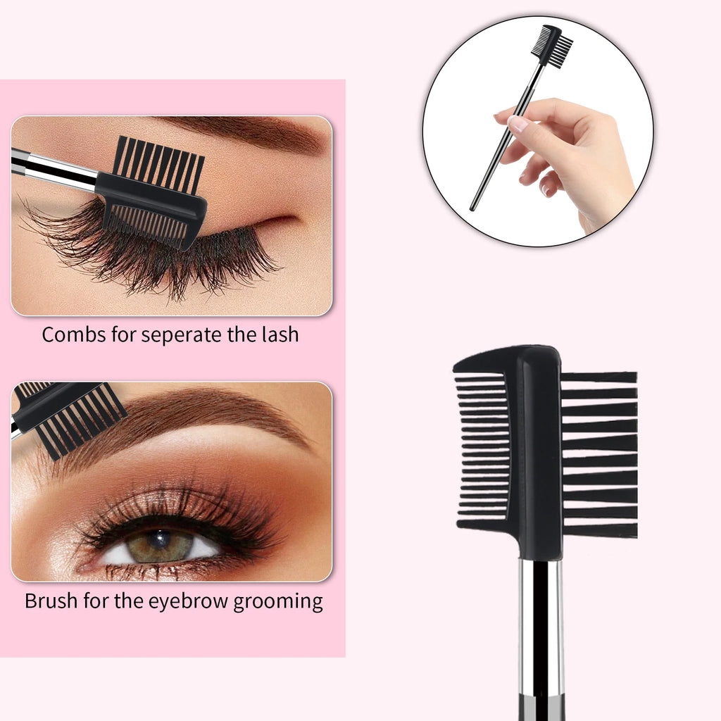 6-Piece Eyelash & Eyebrow Kit | Curler, Spoolie & Brow Brush Eye Makeup Tool Kit QXL
