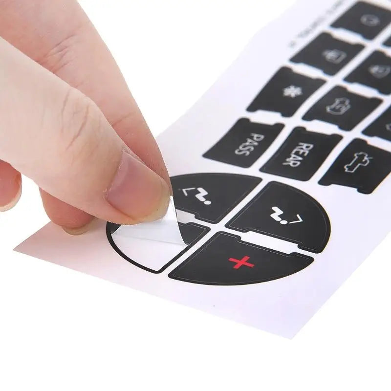 Car Dashboard Climate Control Replacement Decal Sticker Kit Dashboard Decal Sticker QXL